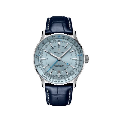 breitling 3131|Breitling Navitimer Automatic GMT 41 Ice Blue Dial Stainless.